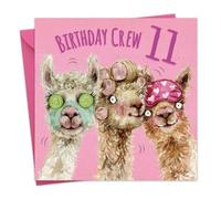 Twizler Carte d'anniversaire 11 ans pour fille - Pamper Party