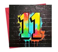 Twizler Carte d'anniversaire 11 ans pour garçons - Carte d'anniversaire pour enfants de 11 ans - Adolescent