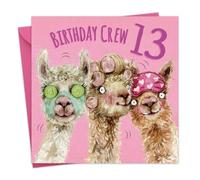 Twizler Carte d'anniversaire 13 ans pour fille - Pamper Party