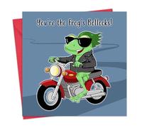 Twizler Carte d'anniversaire amusante pour homme - Carte d'anniversaire motard grossier pour lui - Intérieur vierge