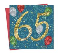 Twizler Carte d'anniversaire pour 65 ans - Carte d'anniversaire pour 65 ans - Carte d'anniversaire unisexe pour lui, elle