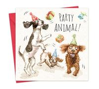 Twizler Carte d'anniversaire pour chien - Carte d'anniversaire épagneul - Cocker Springer