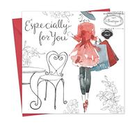 Twizler Carte d'anniversaire pour femme avec finition cristal Swarovski et effet aquarelle unique - Especially for You - Shopping - Carte d'anniversaire pour femme