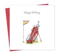 Twizler Carte d'anniversaire sac de golf - Carte d'anniversaire de golf pour homme ou femme - Carte d'anniversaire de golfeur pour lui ou elle