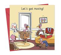 Twizler Carte de Noël humoristique avec dindes - Carte de Noël - Carte de Noël humoristique - Carte de Noël pour femme - Carte de Noël pour homme - Carte de Noël pour homme - Carte de Noël pour femme