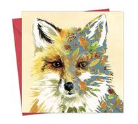 Twizler Carte de vœux renard - Intérieur vierge pour toutes les occasions - Carte d'anniversaire animal pour homme ou femme - Art de la faune et de la nature