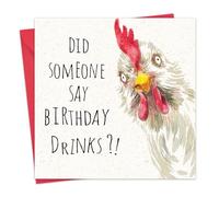 Twizler Carte humoristique avec Poulet - Carte d'anniversaire humoristique - Pour homme et femme - Carte d'anniversaire amusante pour lui ou elle