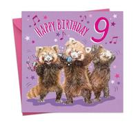 Twizler Karaoké Carte d'anniversaire pour filles 9 ans