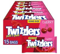TWIZZLERS PULL 'N' PEEL Cherry Candy (4.2-Ounce Packages, Pack of 15)