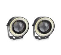 TWMEU Auto Avant Antibrouillards Feu Antibrouillard LED Pour Voiture Œil D'ange 12V 2.5" 3" 3.5 Pouces Projecteur COB Anneau Halo DRL Conduite Jour Automatique Feu Antibrouillard(2pcs,2.5 inch)