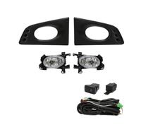 TWMEU Auto Avant Antibrouillards Pour Jazz G Pour Type 2008 2009 2010 Phare Antibrouillard Pare Choc Avant Voiture Avec Interrupteur À Fils LHD/RHD 2 Pièces Feu Antibrouillard(RHD Halogen)