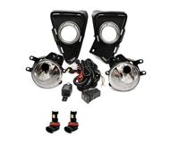 TWMEU Auto Avant Antibrouillards Pour Toyota Pour RAV4 2016 2017 2018 Kit Cadre Phare Antibrouillard LED, Couvercle Calandre Avec Interrupteur Câble Feu Antibrouillard
