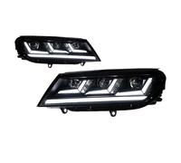TWMEU Ensemble Phares Avant Pour VW Pour Touareg Phare LED 2016-2018 Phares DRL Clignotants Feux Route Tous Lentille Projecteur LED Phares Voiture Assemblage Phares Voiture