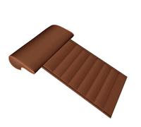 TWMEU Housses Siège Voiture Coussin Siège Extensible Conducteur Housse Coussin Soutien Jambe Universelle en Cuir Mousse À Mémoire Forme Housses Siège De Voiture(Coffee)