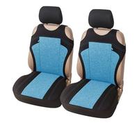 TWMEU Housses Siège Voiture Housse De Siège Avant De Respirante Double Gilet De Confort pour Siège Housses Siège De Voiture(Blue)
