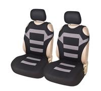 TWMEU Housses Siège Voiture Housse De Siège Avant De Respirante Double Gilet De Confort pour Siège Housses Siège De Voiture(GRAY1)