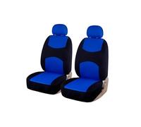 TWMEU Housses Siège Voiture Housses De Siège Universelles Camion SUV Fourgonnette 2 Places Protection Avant Paire Avant Polyester Housses Siège De Voiture(Blue 2 Pieces)