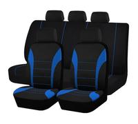 TWMEU Housses Siège Voiture Universelles Polyester avec La Plupart des SUV Et Camions avec Airbag Compatibles Housse De Siège Intérieure Housses Siège De Voiture(Blue 5 Seat)