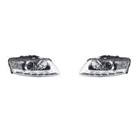 TWMEU Lot Phares Pour A6 2009 2010 2011 Phare Voiture Assemblage Avec Jour Lampe De Remplacement Avant Tout Auto Lumière(One Xenon Module,2 Pcs Left and Right)