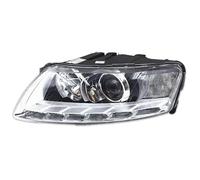 TWMEU Lot Phares Pour A6 2009 2010 2011 Phare Voiture Assemblage Avec Jour Lampe De Remplacement Avant Tout Auto Lumière(Dual Xenon Module,1 Pcs Left Side)