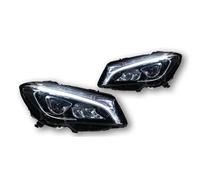 TWMEU Phare Feux Avants Pour Benz W117 Pour CLA Pour CLA260 2014-2020 Phares LED Clignotants DRL Feux De Route Projecteur Angel Eye Phare Avant(For Xenon)