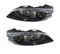 TWMEU Phare Feux Avants Pour Mazda 6 2003-2015 2 Pièces Une Paire Pare-chocs Phare Ensemble De Phares Lampe Frontale Phare Avant(2pcs black)