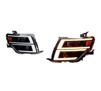 TWMEU Phare Feux Avants Pour Mitsubishi Pour Pajero V97 V93 V95 B87 2006-2021 Phares LED DRL Clignotants Feux De Route Lentille De Projecteur Angel Eye Phare Avant(LHD)