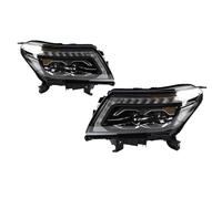 TWMEU Phare Feux Avants Pour Navara NP300 2017-2021 2 Pièces De Phares De Voiture Lampes LED Modifiées Phares DRL Double Projecteur Lifting Phare Avant