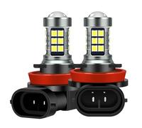 TWMEU Phares Antibrouillard Auto Lot De 2 Ampoules LED H8 H11 HB4 9006 HB3 9005 H16 Feux Antibrouillard Pour Voiture Feux De Circulation Avant 6000K Blanc