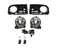 TWMEU Phares Antibrouillard Auto Pour Golf 5 Pour A5 MK5 R32 2004 2005 2006 2007 2008 2009 Pièces Automobiles Feux Antibrouillard Lampes Grilles Couvercle Et Fil Halogène LED(LED set)