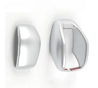 TWMEU Vitesses Pommeau Pour Toyota Pour Harrier 2022 2 Pièces Style ABS Levier Vitesse Pommeau Bâton Handball Fibre Carbone Grain Bois Pommeau Levier(Matte silver)