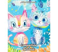Two Adorable Kittens Cartoonish Cover Composition Notebook: 110 Pages College Ruled Notebook for Home and Work , School, College, University