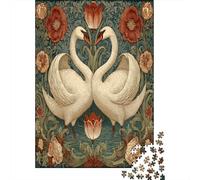 Two Blanc Swans | pour Adultes || 70x50cm/1000pcs Puzzles Jeux ÉduChatifs Puzzles De Décoration Intérieure