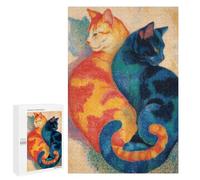 Two Cats Painting Puzzle 1000 Pièces Educa Jouet en Bois Cadeau Unique Décoration Intérieure Jeu Éducatif Challenge Toy Adultes Et Enfants À Partir De 14 Ans 1000 PCS