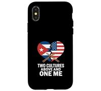 Two Cultures One Me Drôle Cubaine Américaine Coque pour iPhone X/XS