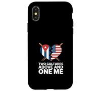 Two Cultures One Me Drôle Cubaine Américaine Coque pour iPhone X/XS