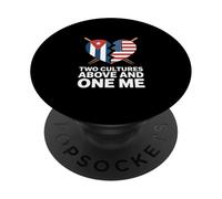 Two Cultures One Me Drôle Cubaine Américaine PopSockets PopGrip Adhésif