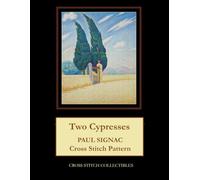 Two Cypresses: Paul Signac Cross Stitch Pattern