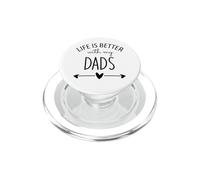 Two Dads are Better Than One Dad Life is Better with My Dads PopSockets PopGrip pour MagSafe