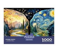 Two Different Wings 1000 Pièces Carton Premium Coffret De Puzzles Colorful Night Anti-Stress Défi Unique Puzzles As Birthday Gifts 70x50cm/1000pcs