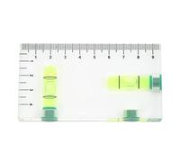 Two Dimensional Horizontal Bubble Level, Two Way Integrated Spirit Level, Full Transparent Acrylic Precision Level with 90° Accuracy for Picture Frame, Desk, Monitor and Woodworkin