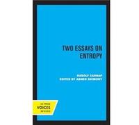Two Essays on Entropy by Rudolf Carnap Hardcover Book Rudolf Carnap (Auteur)