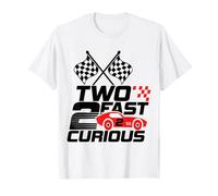 Two Fast 2 Curious Race Car 2ème anniversaire pour enfant garçon fille T-Shirt