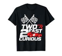 Two Fast 2 Curious Race Car 2ème anniversaire pour enfant garçon fille T-Shirt