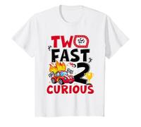 Two Fast 2 Curious Race Car 2ème anniversaire pour garçons famille enfants T-Shirt