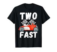 Two Fast 2 Curious Racing 2e Anniversaire Voiture de Course Pit Crew T-Shirt