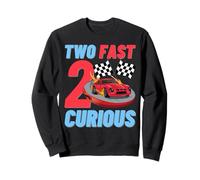 Two Fast 2 Curious Racing Car 2ème Anniversaire garçon Famille garçon Sweatshirt