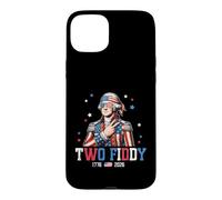 Two Fiddy 250 Anniversary George Washington July 4th Coque pour iPhone 15 Plus