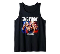 Two Fiddy 250e 4 Juillet 1776 2026 Funny Patriotic USA Débardeur