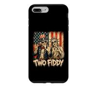 Two Fiddy 250th 4th of July Drapeau américain Amusant Coque pour iPhone 7 Plus/8 Plus